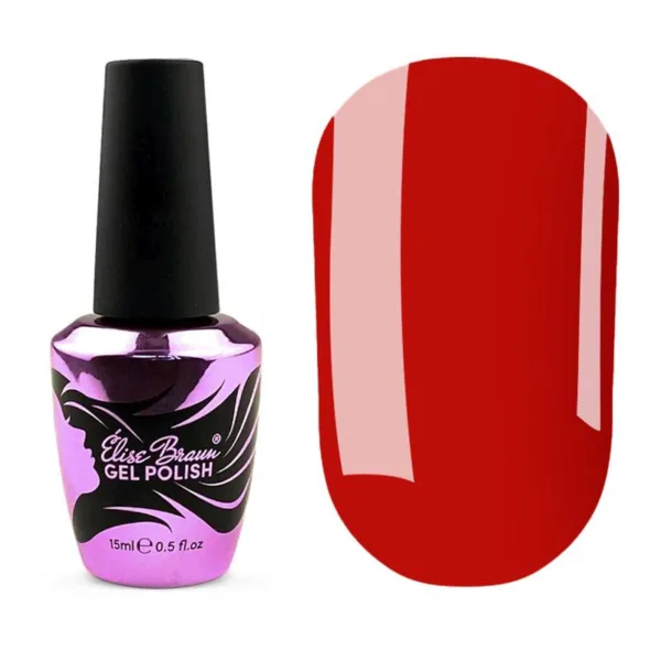 Elise braun - Liquid poly gel no. 18 red. 15 ml - 018 - 'ג'ל בנייה פוליג'ל נוזלי בבקבוק 15 מל מס