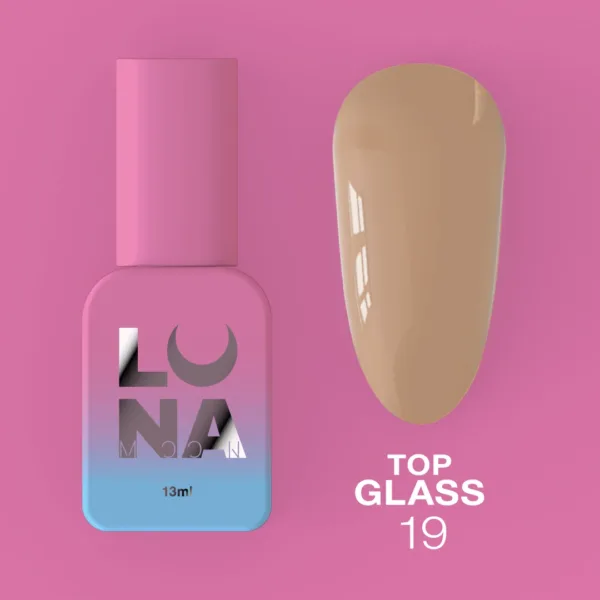LUNA MOON - Топ для гель-лаку Top Glass №19 13ml