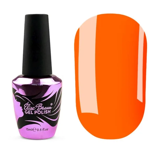 Elise braun - Liquid poly gel no. 19 orange. 15 ml - 019 - 'ג'ל בנייה פוליג'ל נוזלי בבקבוק 15 מל מס