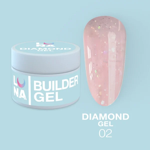 LUNA MOON - Гель для нарощування Diamond Gel 15 ml №2