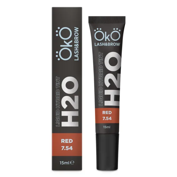 OKO - Paint for eyebrows and eyelashes Liquid Hybrid Tint H20 Red 7.54, 15 ml - צבע לגבות וריסים היברידי 15 מל צבע - אדום 7.54