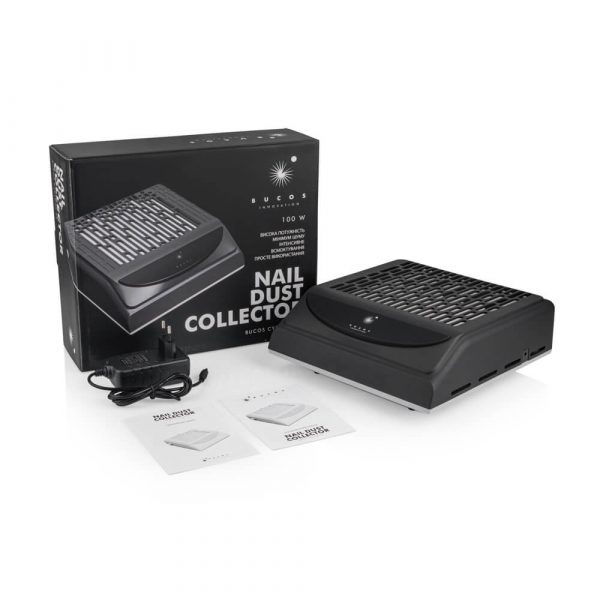 BUCOS - Hood for manicure with HERA filter CYCLONE V2 on 100W BLACK with USB port - שואב אבק למניקור CYCLONE V2 שחור - Image 5