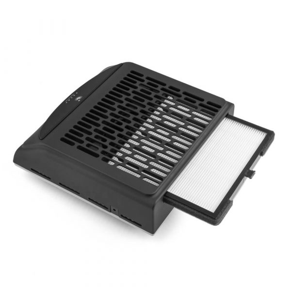 BUCOS - Hood for manicure with HERA filter CYCLONE V2 on 100W BLACK with USB port - שואב אבק למניקור CYCLONE V2 שחור - Image 2