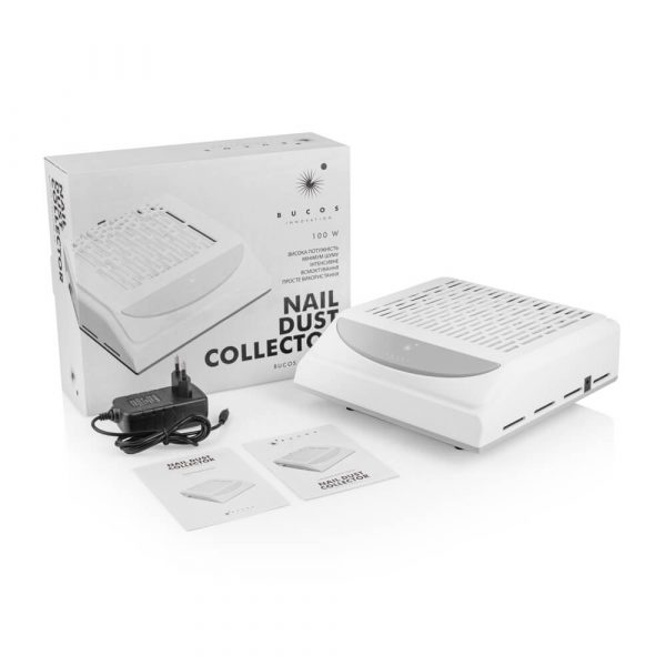 BUCOS - Hood for manicure with HERA filter CYCLONE V2 on 100W WHITE with USB port - שואב אבק למניקור CYCLONE V2 לבן - Image 4