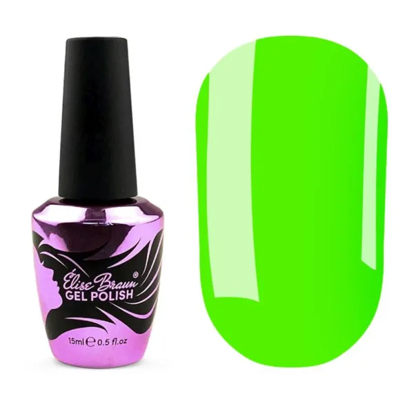 Elise braun - Liquid poly gel no. 21 light green. 15 ml - 021 - 'ג'ל בנייה פוליג'ל נוזלי בבקבוק 15 מל מס