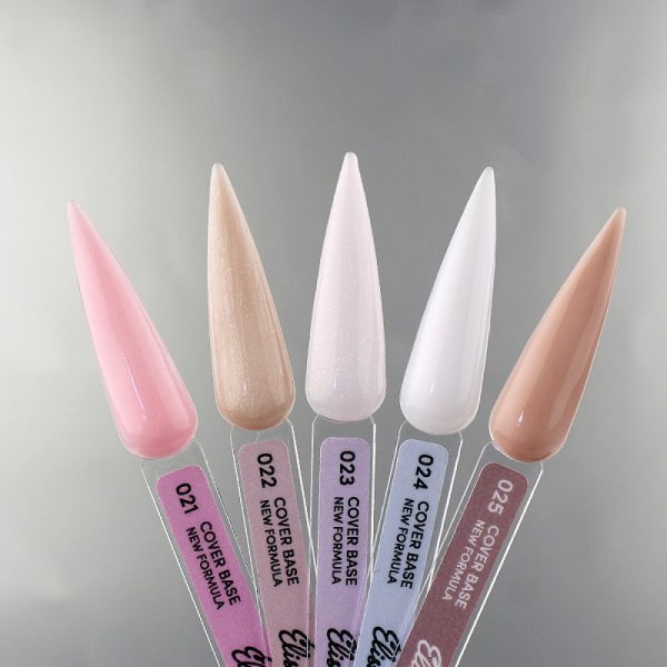 Elise Braun - Cover Base New Formula No, 22 10 ml, Beige With shimmer  - כאבר בייס 10 מל צבע בז' שימר - מס' 22 - Image 2