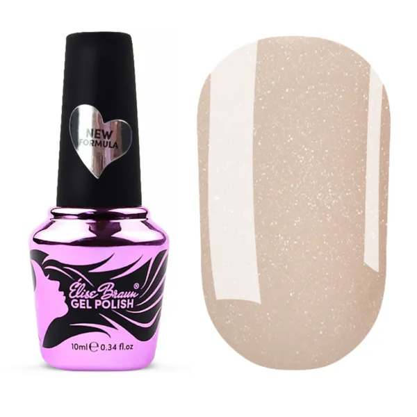 Elise Braun - Cover Base New Formula No, 22 10 ml, Beige With shimmer  - כאבר בייס 10 מל צבע בז' שימר - מס' 22