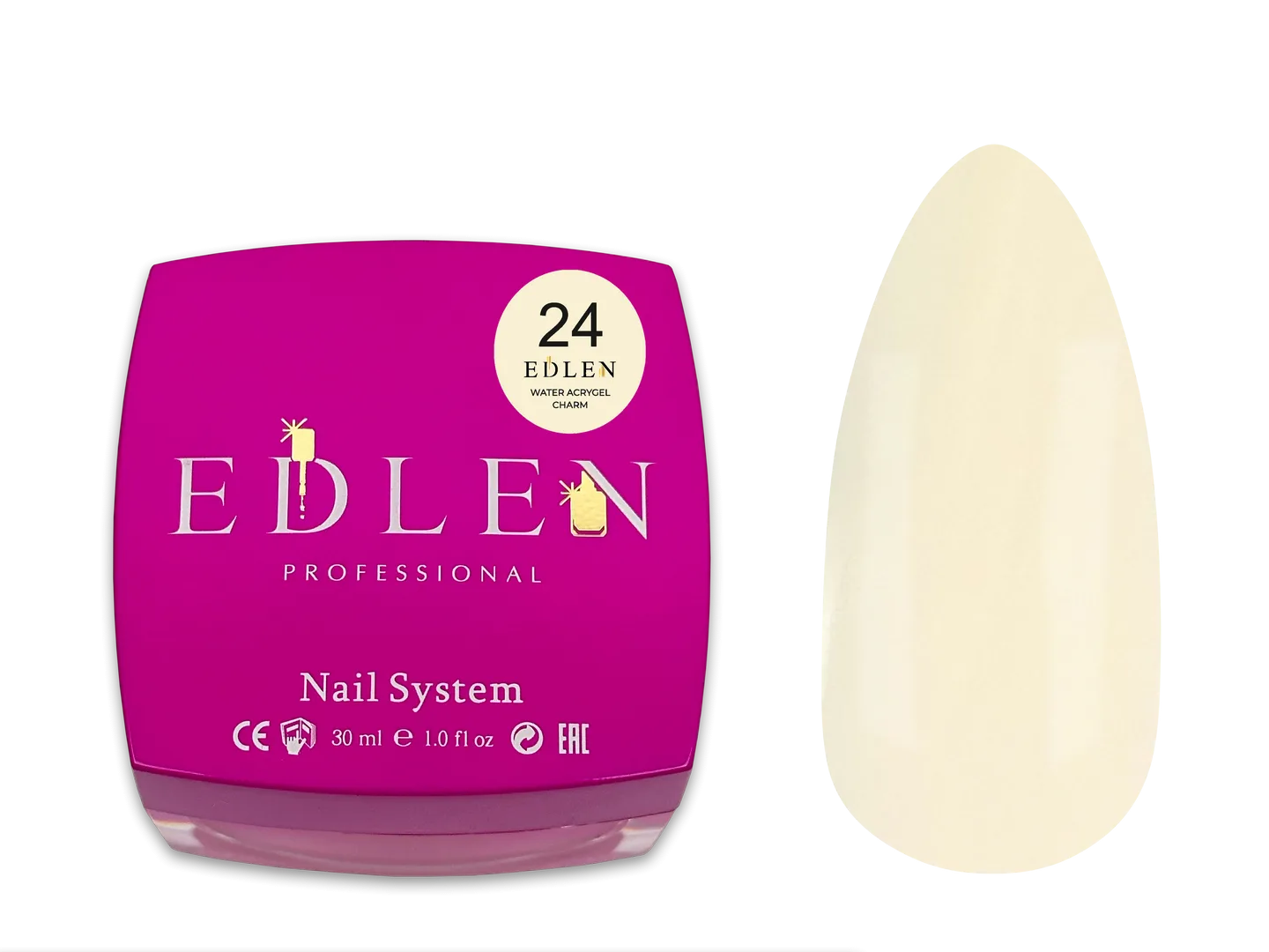 Акригель EDLEN - Water Acrygel Provence 30 ml. No. 24