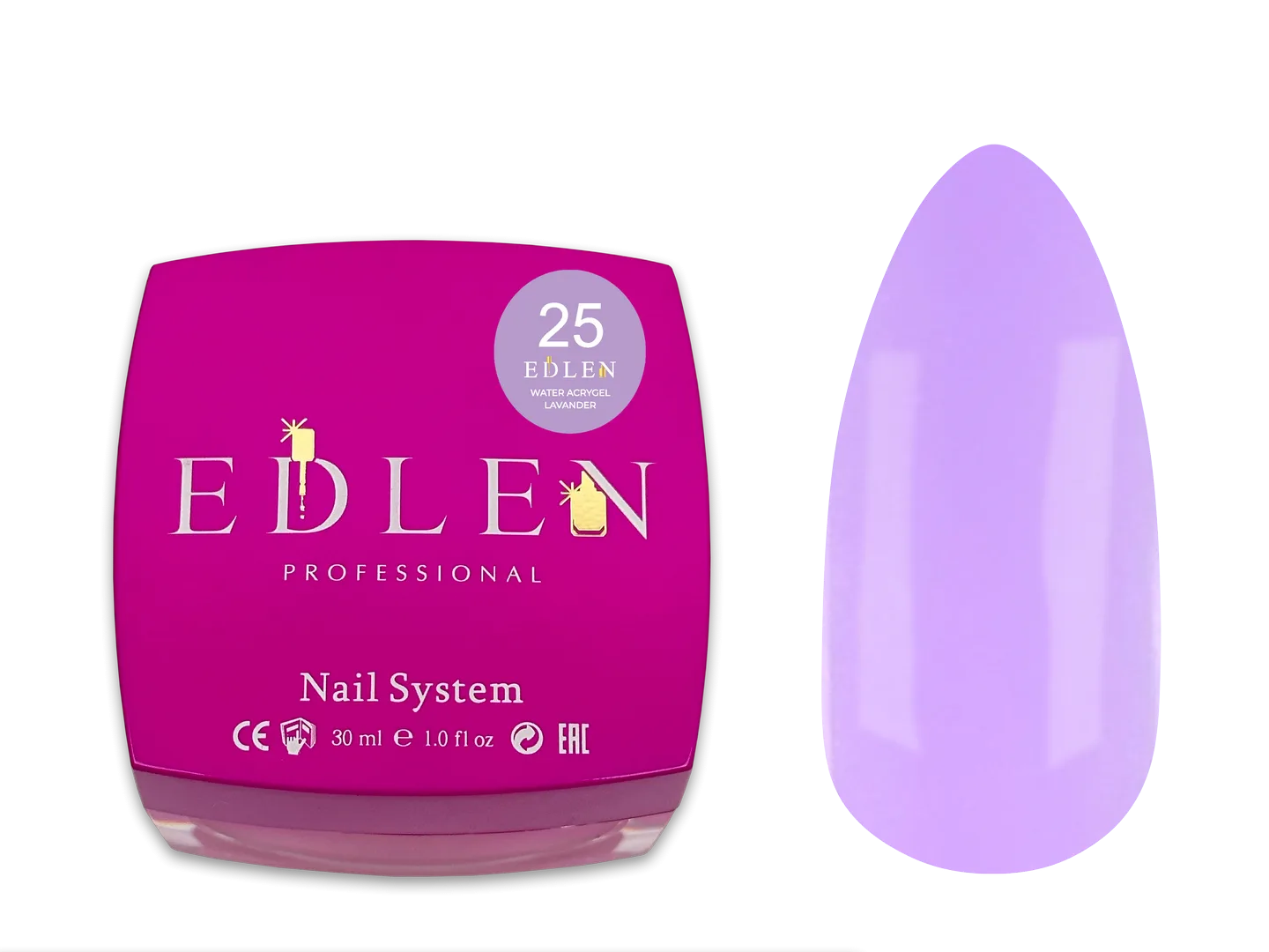 Акригель EDLEN - Water Acrygel Provence 30 ml. No. 25