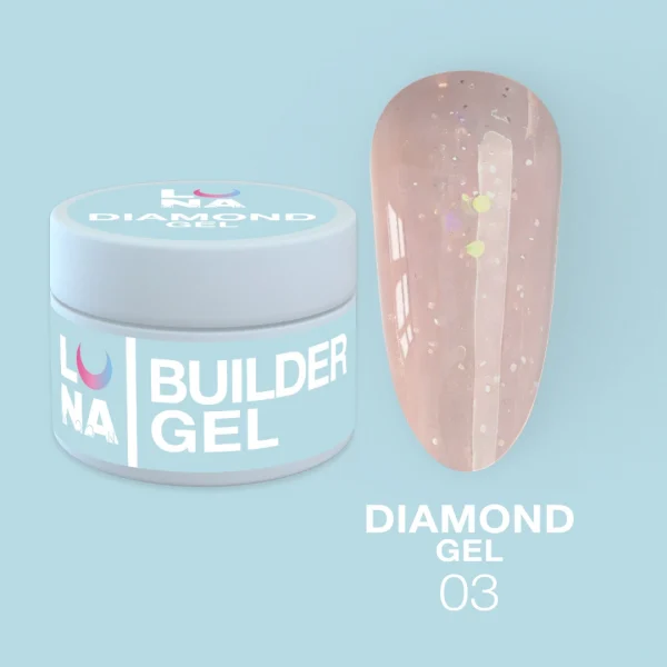 LUNA MOON - Гель для нарощування Diamond Gel 15 ml №3