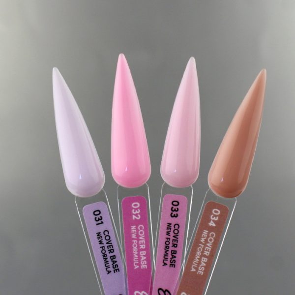Elise Braun - Cover Base New Formula No, 32 10 ml, pink  - כאבר בייס 10 מל צבע ורוד - מס' 32 - Image 2