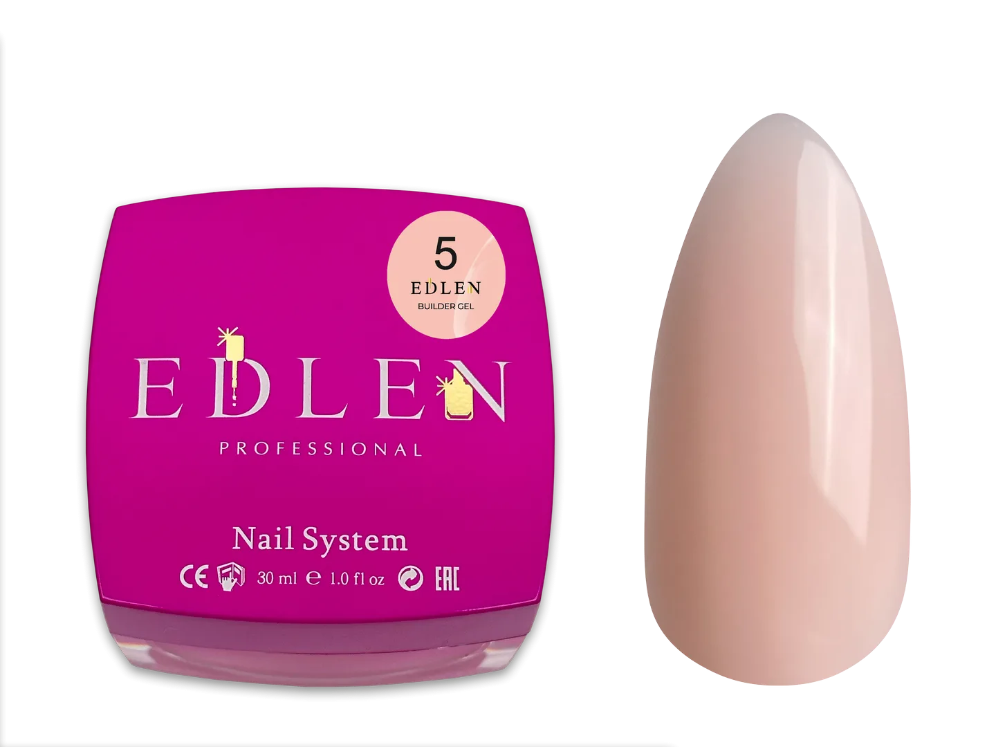 Моделюючий гель EDLEN - Gel for building 30 ml, Peach № 05
