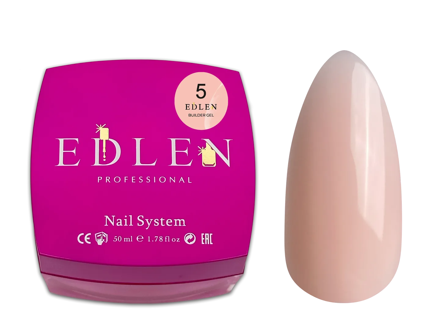 Моделюючий гель EDLEN - Gel for building 50 ml, Peach № 05