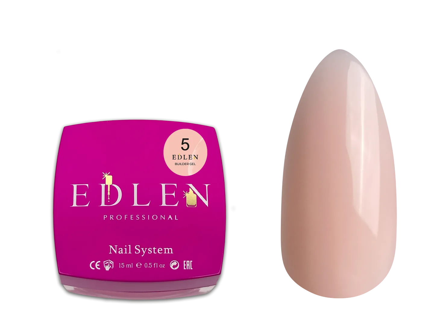 Моделюючий гель EDLEN - Gel for building 15 ml, Peach № 05