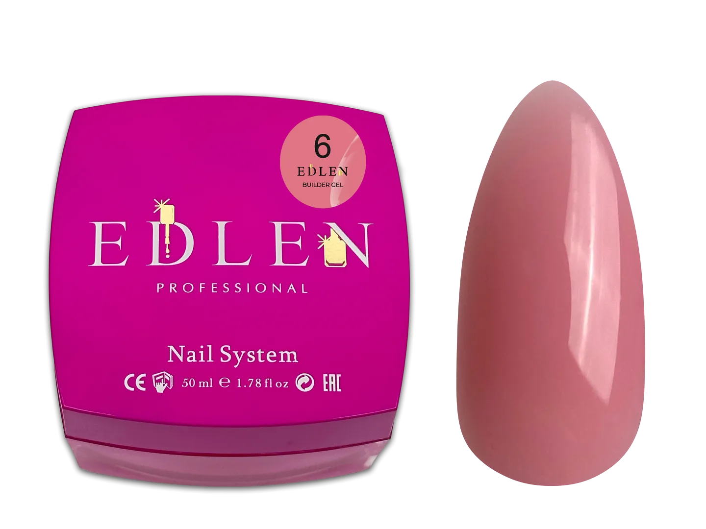 Моделюючий гель EDLEN - Gel for building 50 ml, Peony № 06