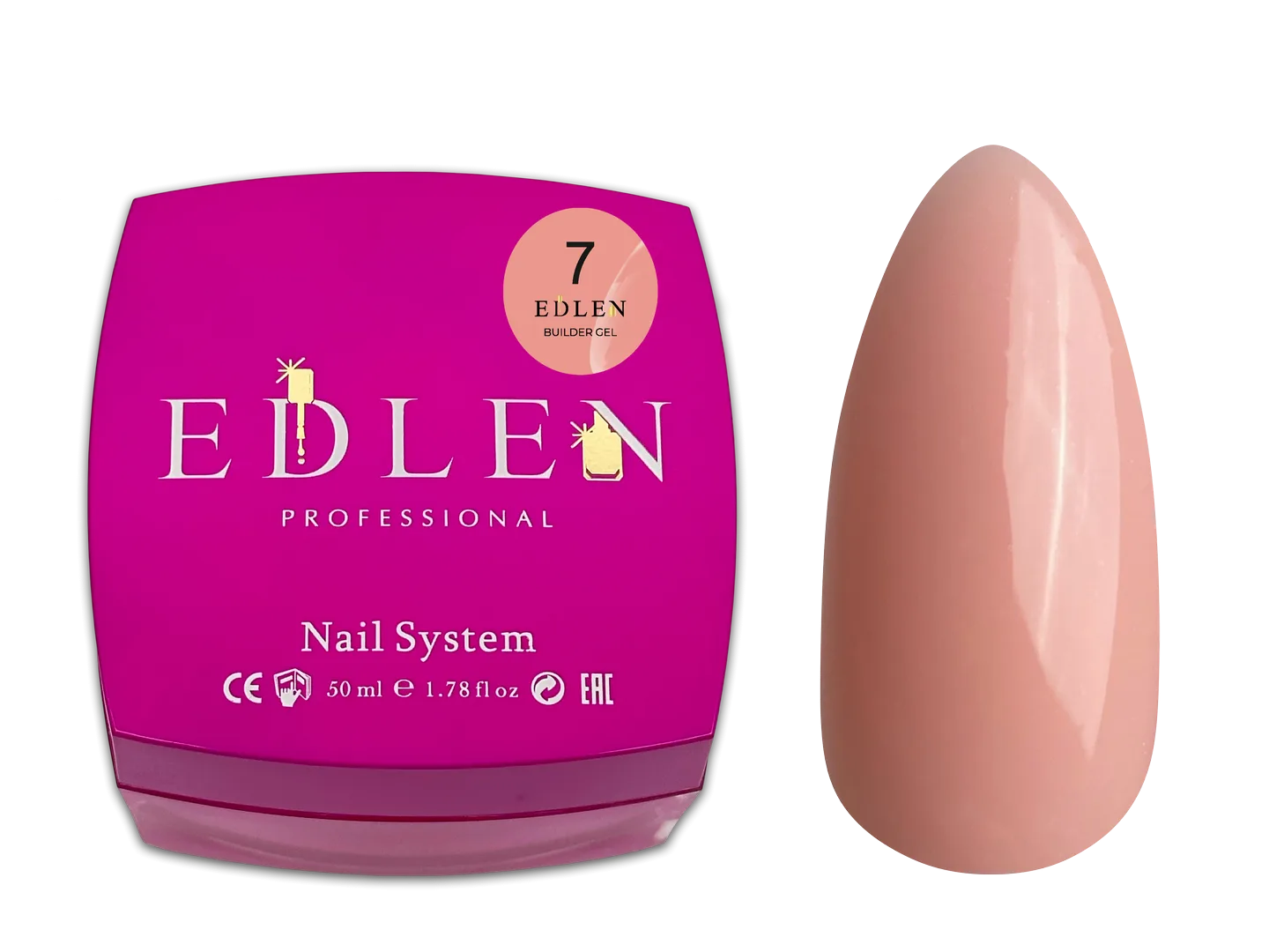 Моделюючий гель EDLEN - Gel for building 50 ml, Tea Rose № 07