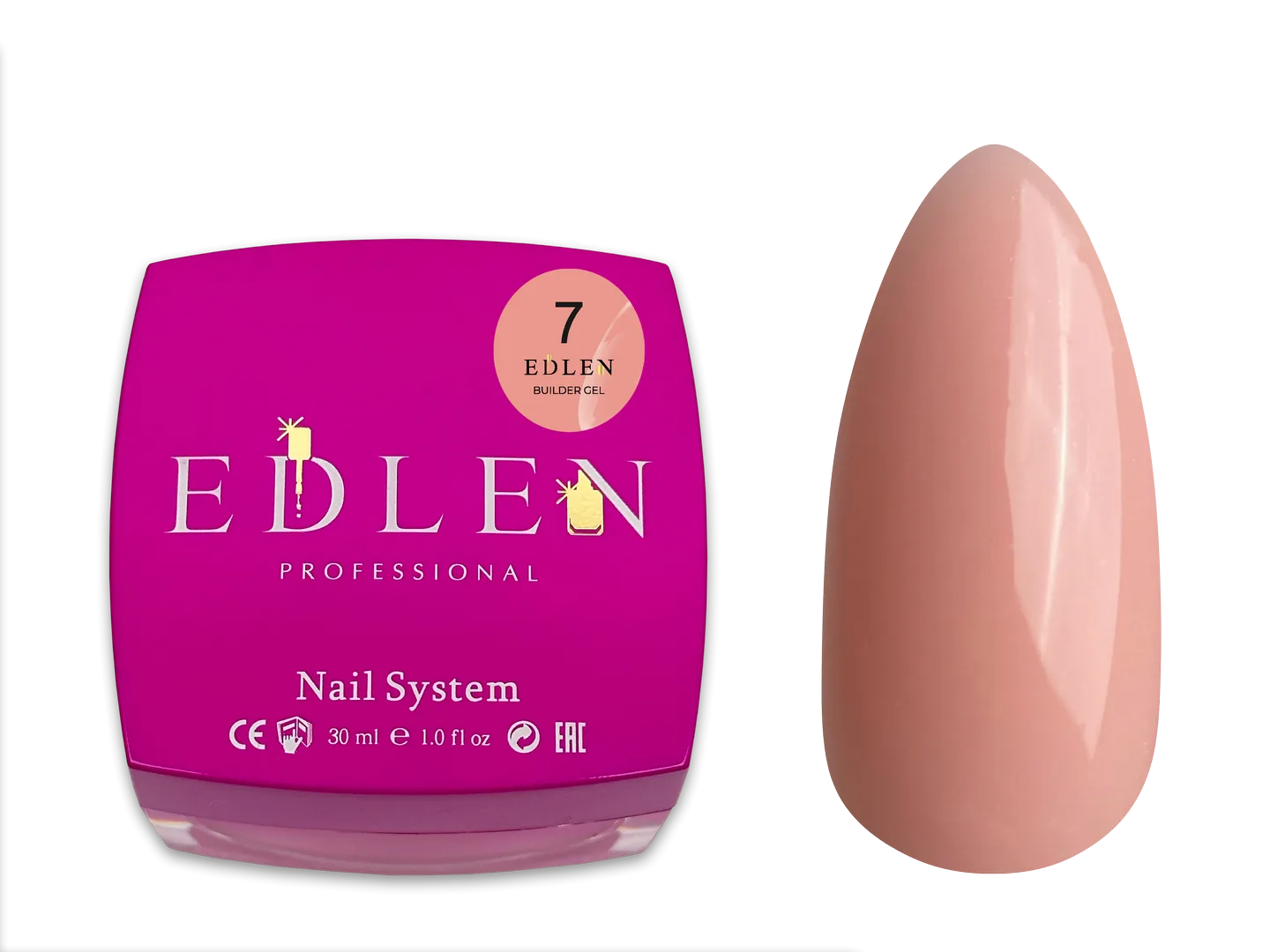 Моделюючий гель EDLEN - Gel for building 30 ml, Tea Rose № 07