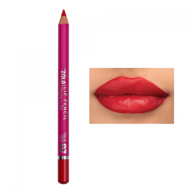 ZOLA - Lip Pencil 07 True Red - עיפרון שפתיים - אדום אמיתי 07