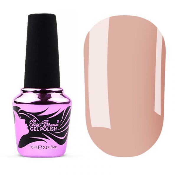 Elise Braun Gel polish Powder No. 08, 10 ml, light beige, - לק ג'ל פודרה 10 מל צבע ורוד בז' - מס, 08