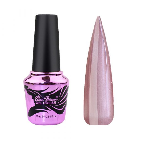Elise Braun - Gel polish Korean Cat 08 dry rose 10 ml - לק ג'ל עין החתול קוריאנית 10 מל צבע ורד יבש - מס, 08