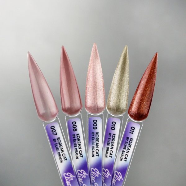 Elise Braun - Gel polish Korean Cat 08 dry rose 10 ml - לק ג'ל עין החתול קוריאנית 10 מל צבע ורד יבש - מס, 08 - Image 2