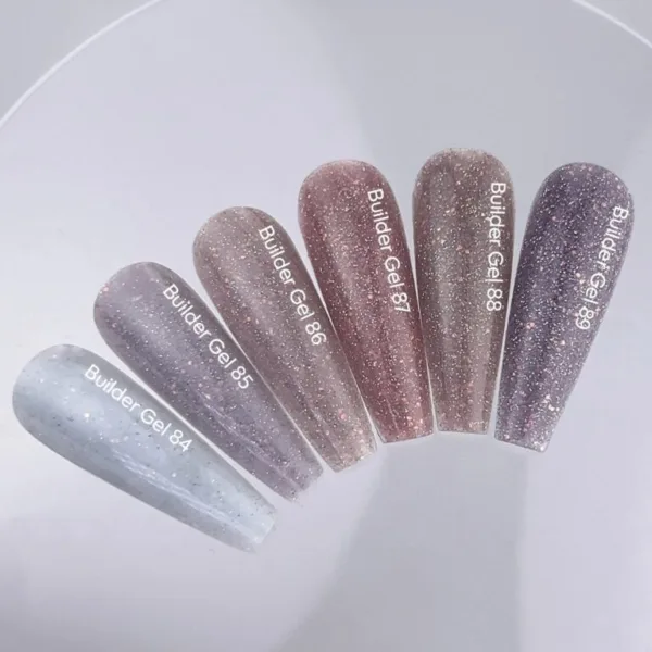 NAILSOFTHEDAY - Builder gel 89 Opal Reflective 15ml, будівельний гель з опаловим блиском та світловідбиваючими частинами - Image 2