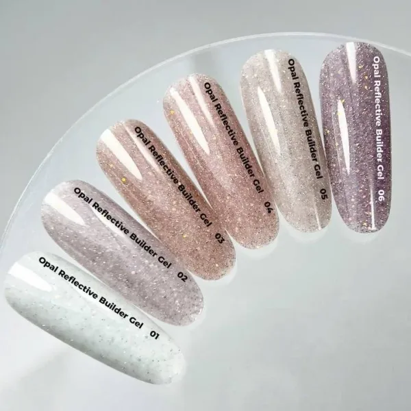 NAILSOFTHEDAY - Opal Reflective builder gel 15 g , 03 будівельний гель з опаловим блиском та світловідбиваючими частинами - Image 2