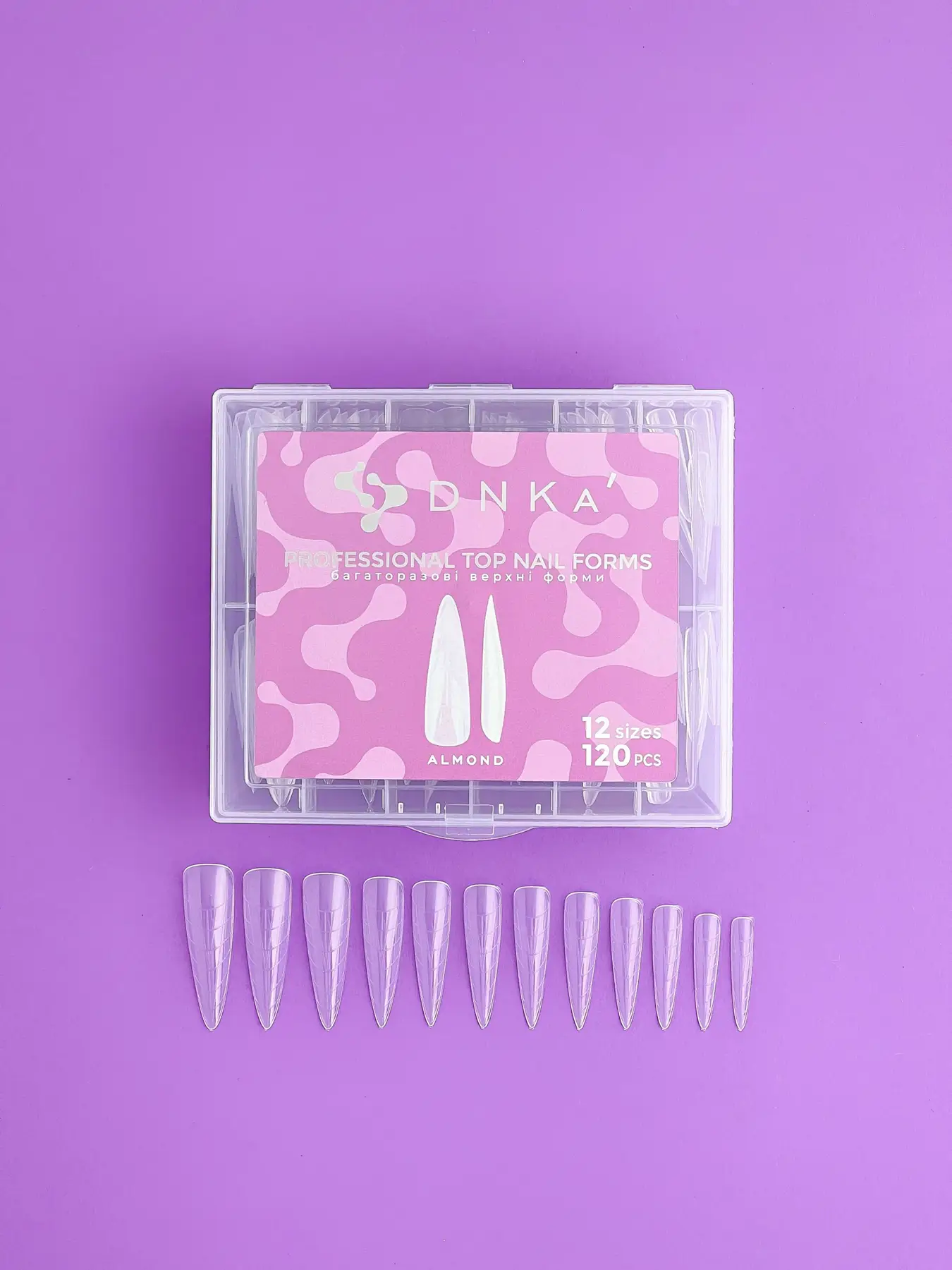 DNKa - Верхні форми Top Nail Forms Almond,120pcs