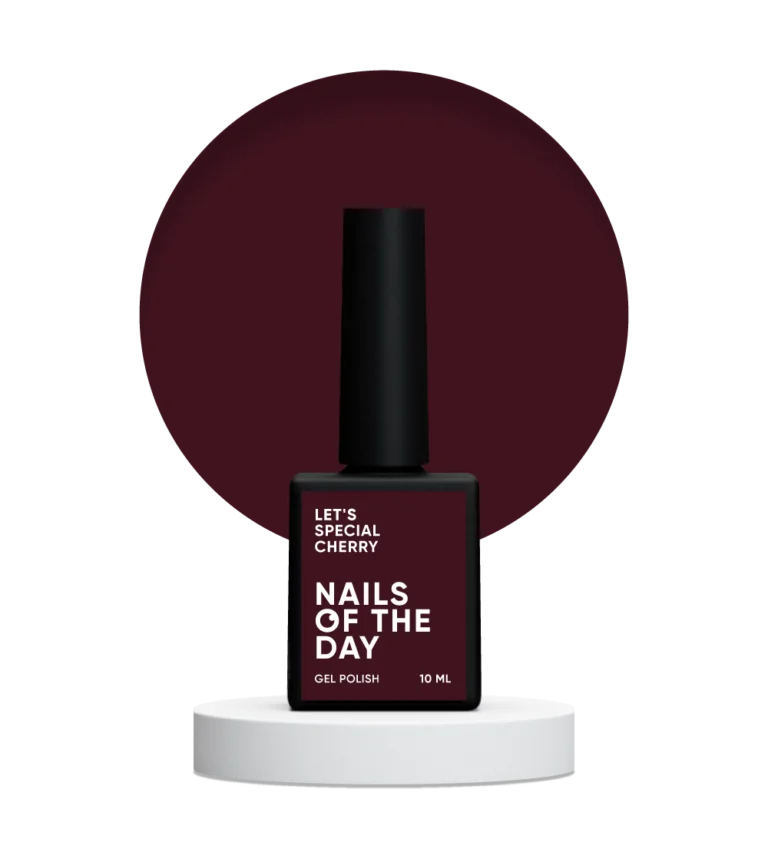 NAILSOFTHEDAY - Let's special Cherry - спіло-вишневий гель–лак для нігтів, що перекриває в один шар, 10 мл