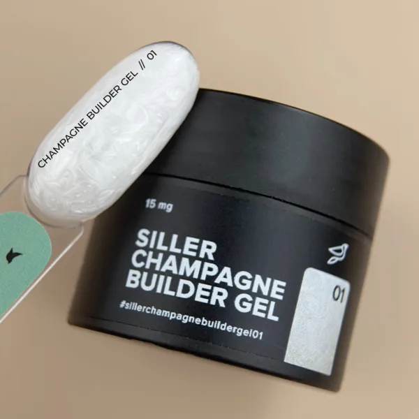 Siller - Гель для нарощування нігтів Champagne Builder Gel №01, 15 мл - Image 2