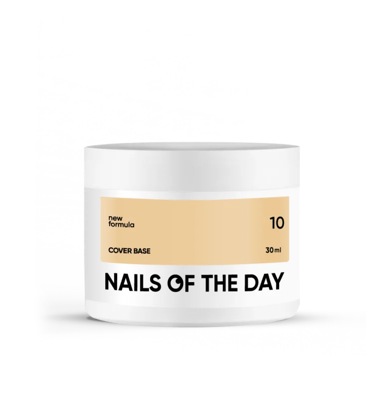 Nails of the day - Cover base 30 ml NEW Formula 10 камуфлююче базове покриття для нігтів