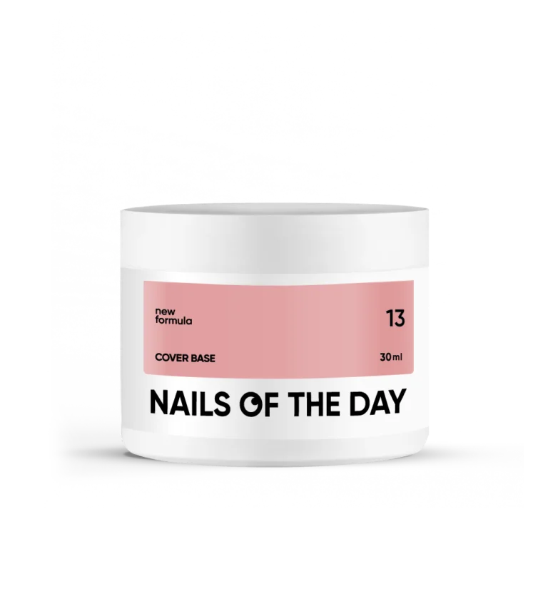 Nails of the day - Cover base 30 ml NEW Formula 13 камуфлююче базове покриття для нігтів