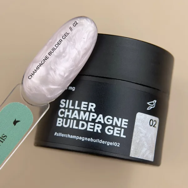 Siller - Гель для нарощування нігтів Champagne Builder Gel №02, 15 мл - Image 2