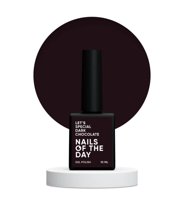 NAILSOFTHEDAY - Let's special Dark Chocolate - гель–лак для нігтів, що перекриває в один шар, 10 мл