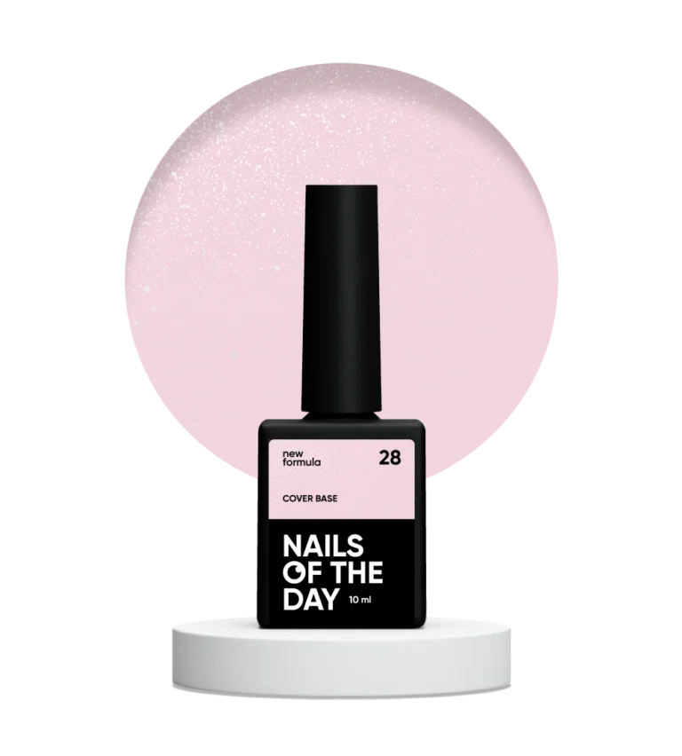 Nails of the day - Cover base 10 ml NEW Formula 28 камуфлююче базове покриття для нігтів