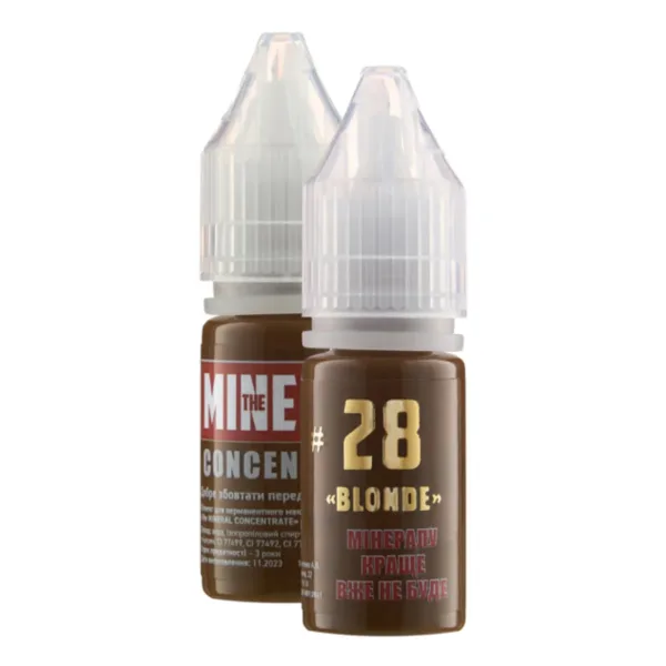 The Mineral - Concentrate Pigment for permanent makeup No. 28 Blonde, 11 ml - תרכיז פיגמנט לאיפור קבוע 11 מל - מס, 28 בלונד - Image 3