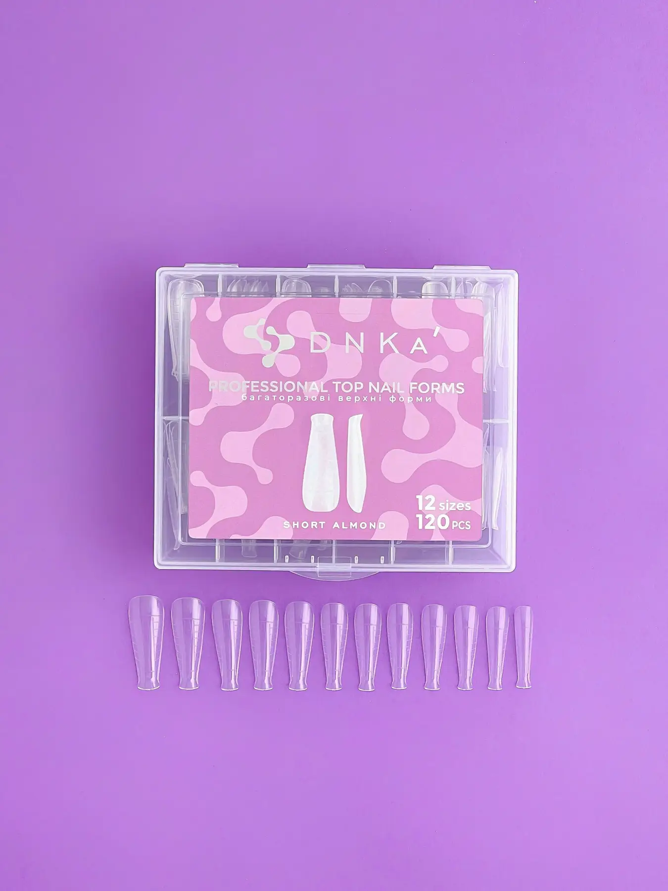 DNKa - Верхні форми Top Nail Forms Short Almond,120pcs