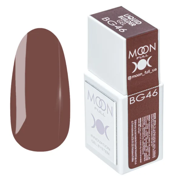 MOON FULL - Рідкий гель для зміцнення та моделювання нігтів LIQUID BUILDER GEL NO. BG46, 15 ML
