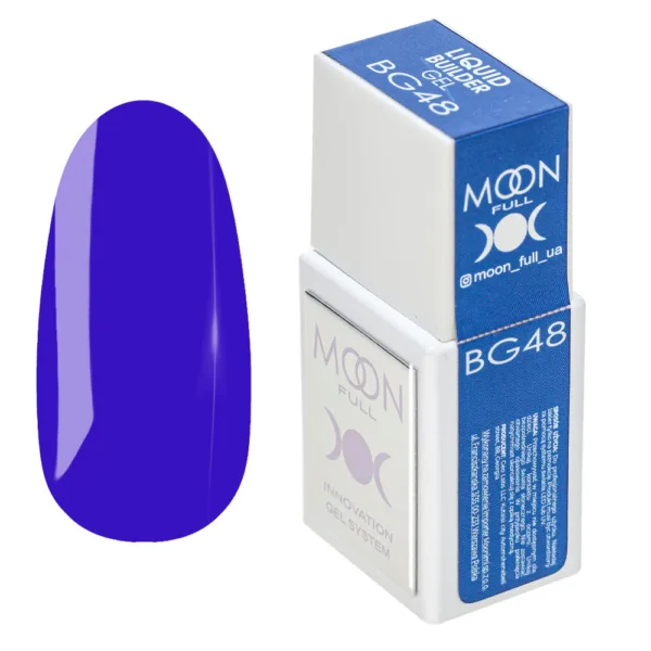 MOON FULL - Рідкий гель для зміцнення та моделювання нігтів LIQUID BUILDER GEL NO. BG48, 15 ML