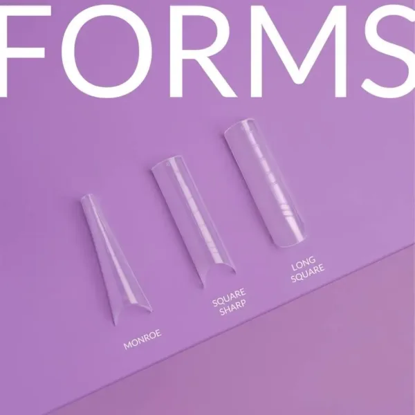 DNKa - Верхні форми Top Nail Forms Long Square, 120pcs - Image 2