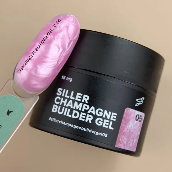 Siller - Гель для нарощування нігтів Champagne Builder Gel №05, 15 мл - Image 2