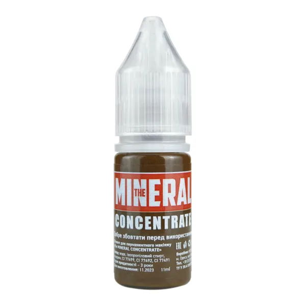 The Mineral - Concentrate Pigment for permanent makeup No. 58 warm Brown, 11 ml - תרכיז פיגמנט לאיפור קבוע 11 מל - מס, 58 חום חם