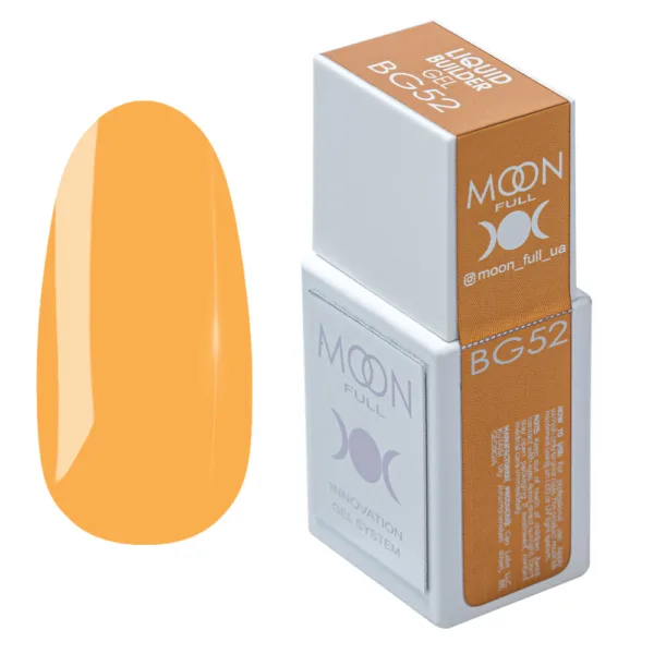 MOON FULL - Рідкий гель для зміцнення та моделювання нігтів LIQUID BUILDER GEL NO. BG52, 15 ML
