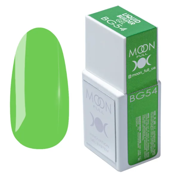 MOON FULL - Рідкий гель для зміцнення та моделювання нігтів LIQUID BUILDER GEL NO. BG54, 15 ML