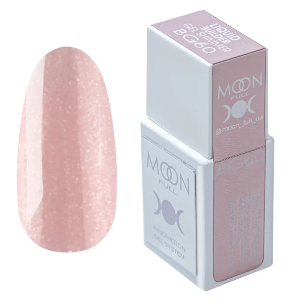 MOON FULL - Рідкий гель для зміцнення та моделювання нігтів LIQUID BUILDER GEL NO. BG60, 15 ML