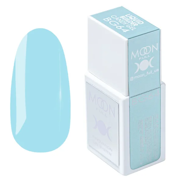 MOON FULL - Рідкий гель для зміцнення та моделювання нігтів LIQUID BUILDER GEL NO. BG64, 15 ML