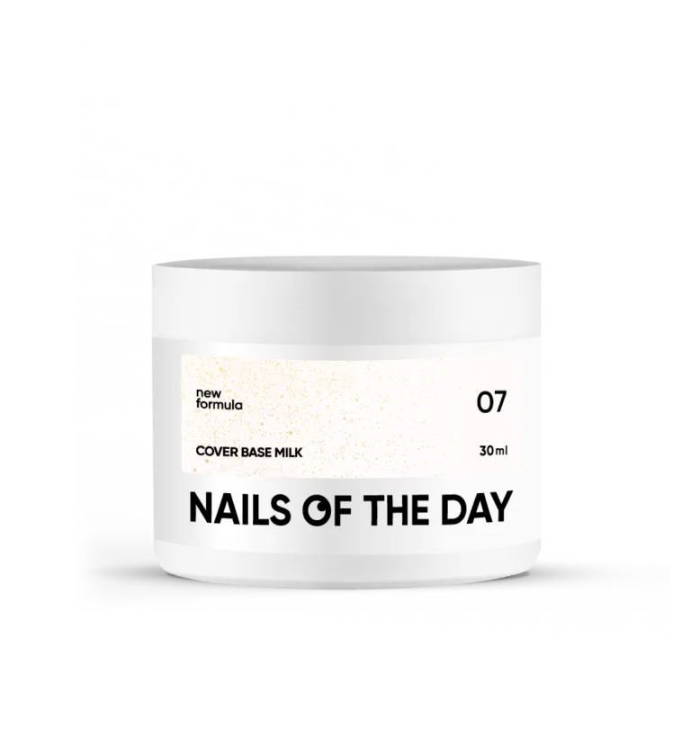 Nails of the day - Cover base NEW Formula MILK 07, 30 ml камуфлююче базове покриття для нігтів