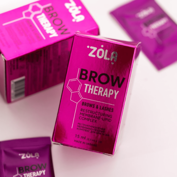 ZOLA - Restructuring membrane-lipid complex Brow Therapy 1.5 ml x 10 pcs. - (קומפלקס מרוכז לשיקום עמוק והגנה על הגבות - 1.5 מל (10 יחידות - Image 2