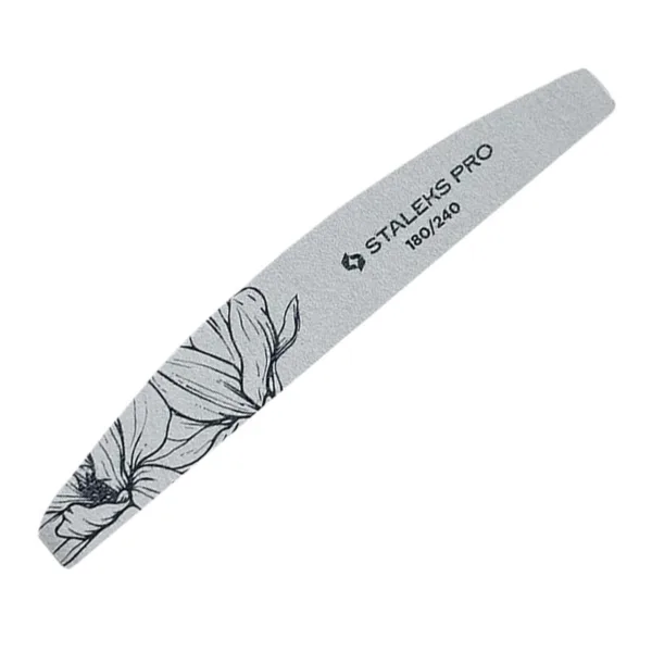 STALEKS - Half-moon mineral file Expert 40 180/240 grit, 1 PCS