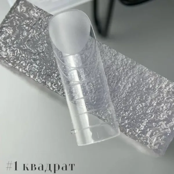 RichcoloR - Top forms for extensions 120 pcs, Square No. 1 - תבניות לבנייה עליונה מרובע, 120 יחידות - מס, 01